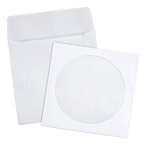 Imagem 7 de 8 de Caixa 1000 Envelopes Para Dvd E Cd Com Visor Transparente