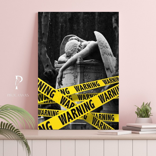 Cuadro Decorativo Canvas Para Estancias Fallen Angel Warning