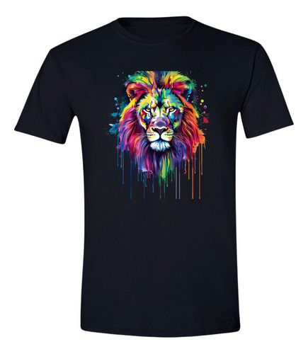 Playera Hombre León Psicodélico 000065n