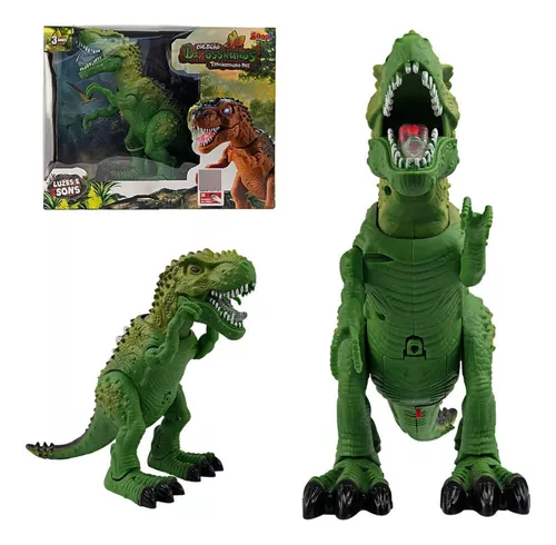 Dinossauro Rex de Brinquedo Anda Som e Luz Tiranossauro