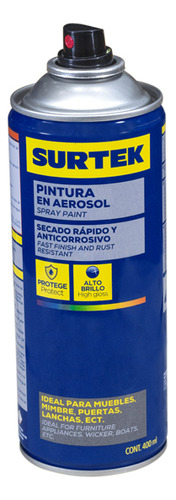 Pintura En Aerosol 400 Ml Color Gris