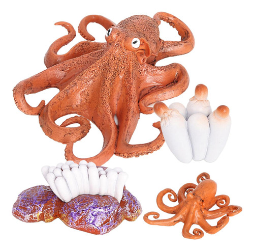 4 Del Ciclo De Vida De Un Pulpo, Insectos Plástico Pulpo