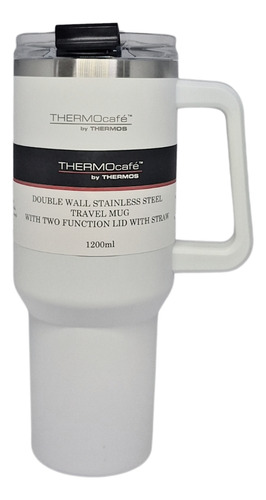 Vaso Térmico Quencher Dual 1.2 Litros Ac Inox Tapa | Thermos Blanco