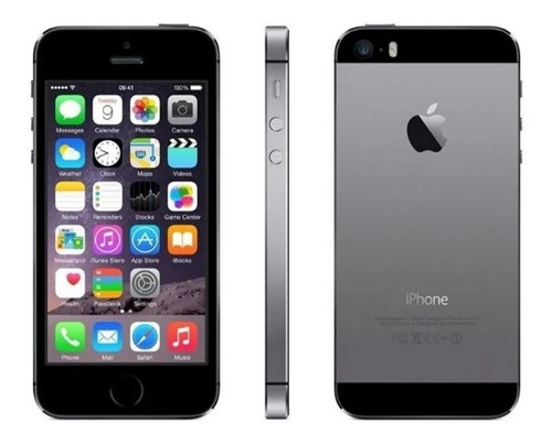 iPhone 5s 16 Gb Gris Espacial + Caja + Mica + Funda Usado