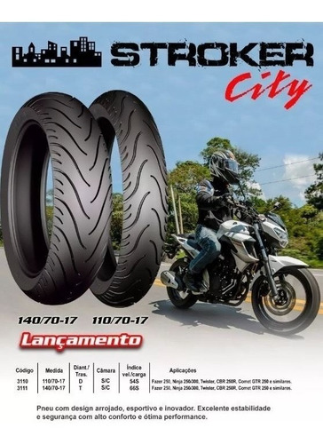 Pneu 140/70-17 Technic Cb300 / Next Stroker