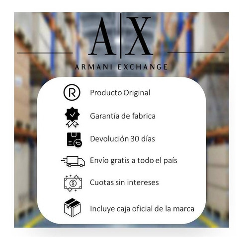 Reloj Hombre Armani Exchange Drexler Chrono De Acero