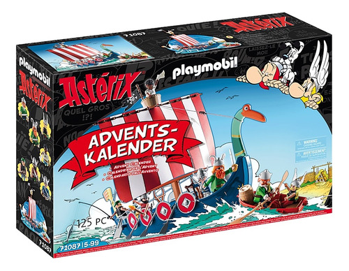 Playmobil Asterix Piratas Del Calendario De Adviento Pm71087 Cantidad De Piezas 125