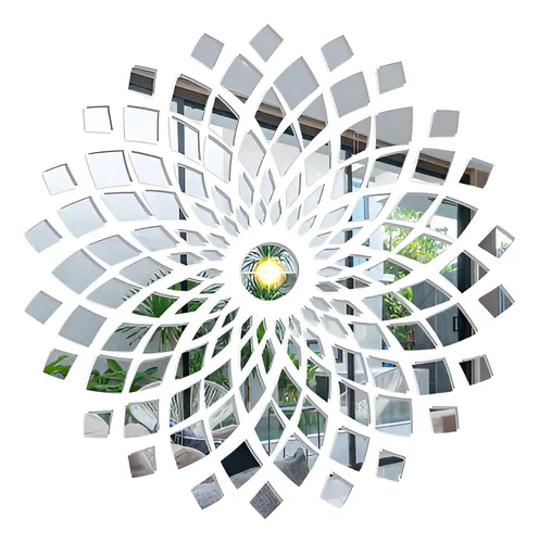 comprar Espejos Decorativos Para Sala En Acrílico De Pared Mandala 
