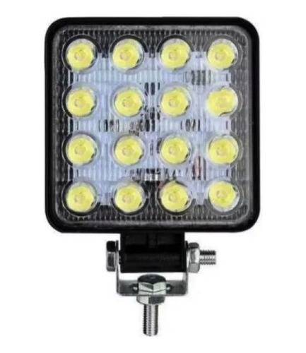 Faro Led Cuadrado 48w 16 Leds 4x4 Cuatri Moto Universal 12v