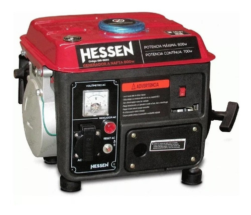 Generador A Nafta 220v Hessen Pro 800w Portátil K37