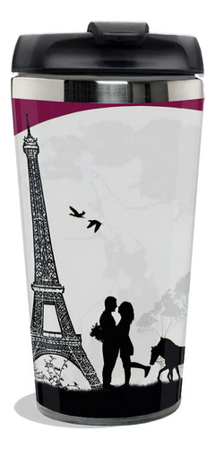Copo Térmico Personalizado Paris Torre Eiffel