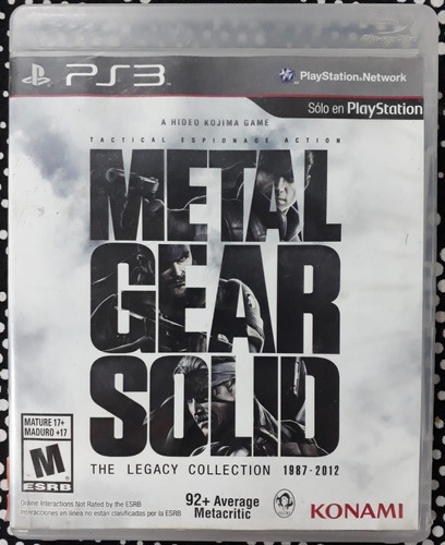 Metal Gear Solid Collection Ps3