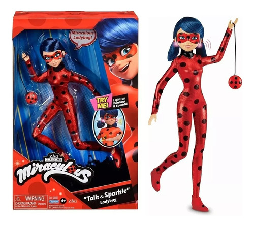 Muñeca Miraculous Ladybug Deluxe Habla Y Brilla