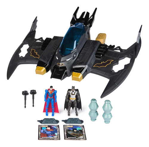 Dc Comics, Pack 2 Bonecos Com Asa De Morcego Metal Force