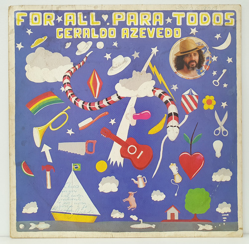 Lp Geraldo Azevedo For All Para Todos 1982 Com Encarte (Usado)