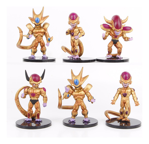 Figuras De Acción De Freeza Dragon Ball, Versión Dorada, 6 U