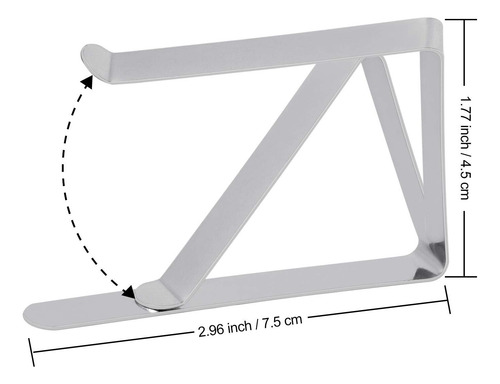 Pinzas Para Mantel Tripolares De Acero Inoxidable, Paquete D