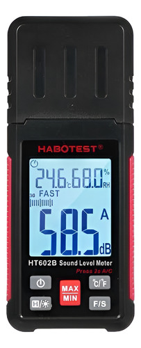 Decibelímetro Habotest Ht602b Portátil 130 Db Capa