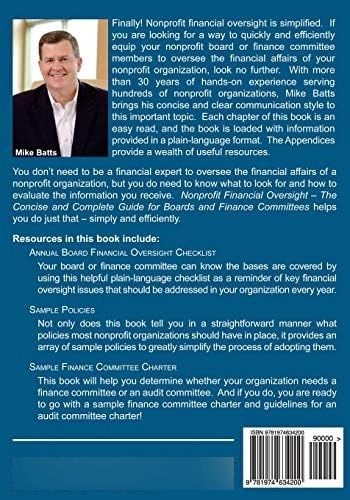 Nonprofit Financial The Concise And Complete Guide For Boards And Finance Committees, De Batts Cpa, Michael E.., Vol. 1. Editorial Createspace Independent Publishing Platform, Tapa Blanda En Inglés