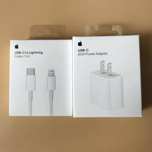 Cargador Original Carga Rapida 20w iPhone Apple Cable 1m