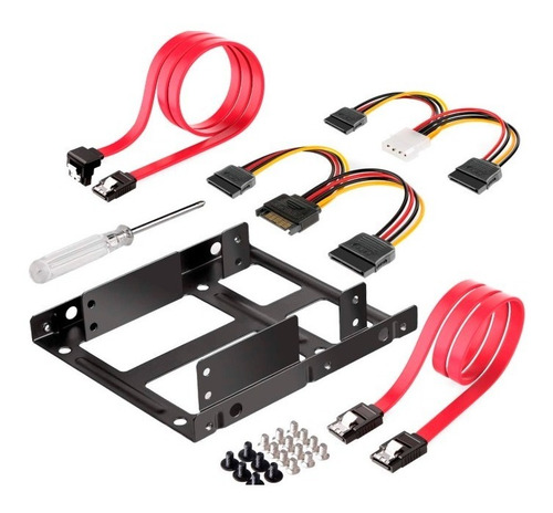 Adaptador Metalico Disco Rigido Ssd De 2.5 A 3.5 Dual