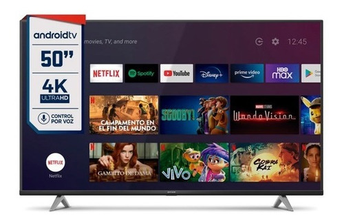 Imagen 1 de 4 de Smart Tv Hitachi 50 4k Android Tv Le504ksmart24 Cuotas S/i
