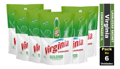 Lavaloza Virginia 1 Litro Pack De 6