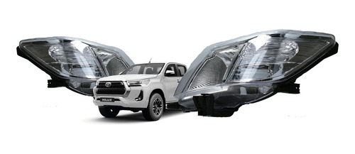 Par Opticos Delanteros Toyota Hilux 2012-2015