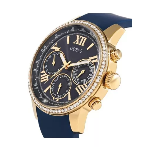 Reloj Guess Silicona Azul con Dorado U1049G9