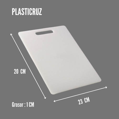 Imagen 2 de 3 de Tabla Profesional Para Cortar Picar Alimentos 20x23