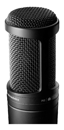 Microfone Audio-technica At2020 Condensador Cardióide Preto