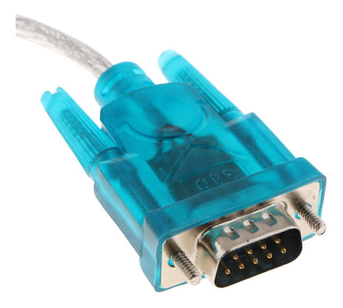 Cable Usb 2.0 Serie Serial Adaptador Puerto Db9 Rs232 Macho Azul
