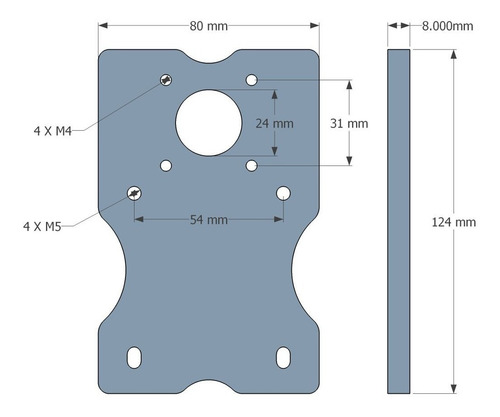 Kit Placas Montagem Laser Cnc + Perfil + Eixo Z