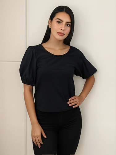 Blusa Atok 260182 Black M/c Globo