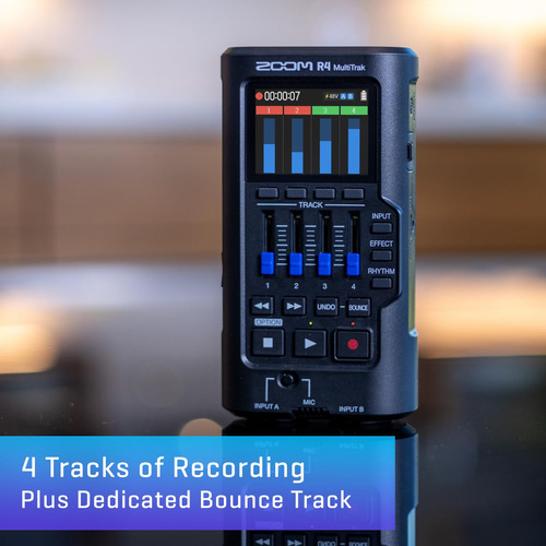 Grabadora Sd E Interfaz De Audio Usb Zoom R4 Multitrak
