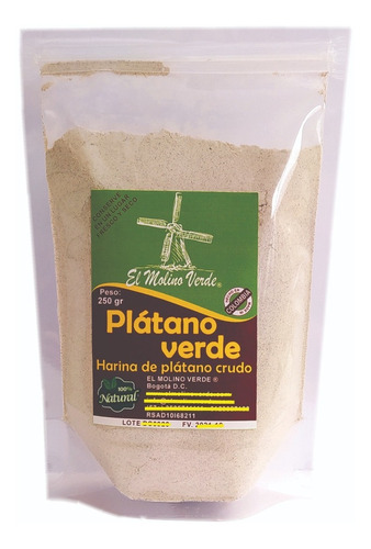 Harina De Plátano Verde X 250gr