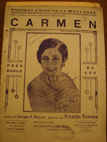 Partitura Carmen Real Jazz Maroni Verona