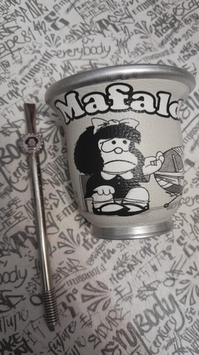 Mate Y Bombilla Mafalda Un Lujo Haciendo Juego Verlas Unicas