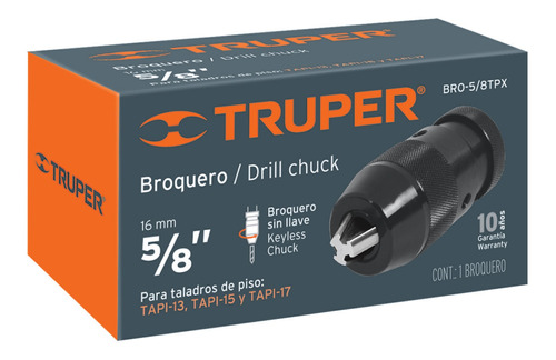 Mandril Chuck Para Taladro De Banco 5/8 Truper