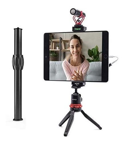 Tripode Movo P/tablet Con Microfono, Vlogging Kit