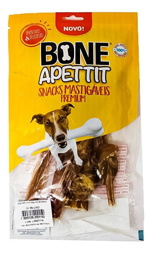 Bone Apettit Palito Bovino Bexiga C/5un -petisco P/ Cachorro