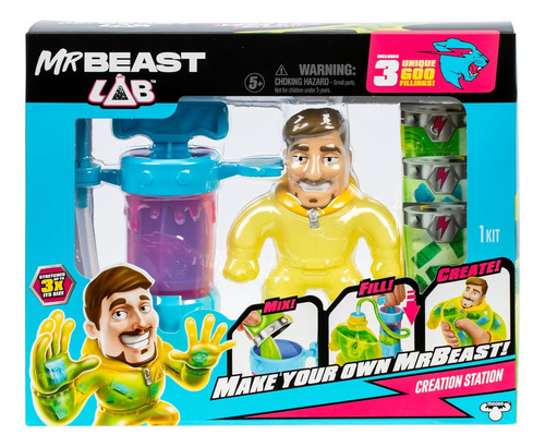 Mrbeast Elástico Y Relleno De Goo Y La Estación De Creación