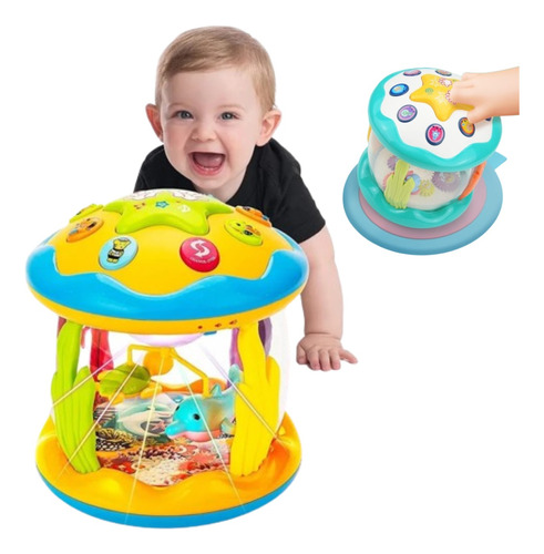 Brinquedo Musical Infantil Luz E Som Bebê + 12 Meses