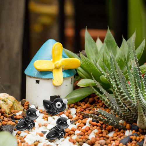 20 Peças De Estatuetas De Formigas Em Miniatura, Figuras De