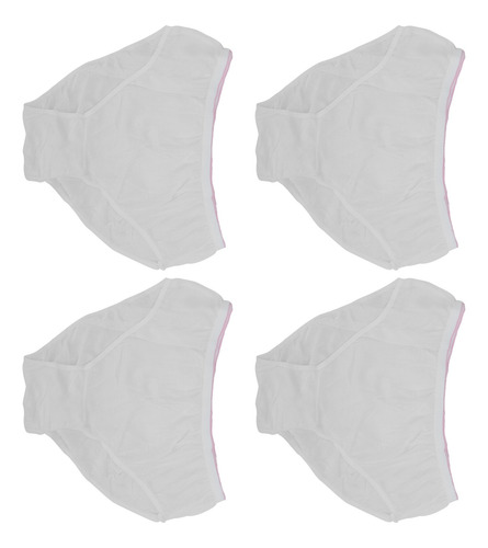 Imagen 4 de 9 de Ropa Interior De Algodón Desechable Para Embarazada, 4 Pzas