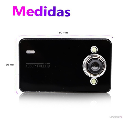 Cámara Interna Para Auto Dvr 1080 Hd Detección De Movimiento