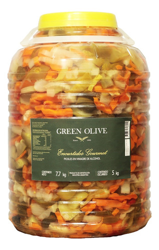 Pickles Mixtos Con Aceitunasx 5 Kg. R&r