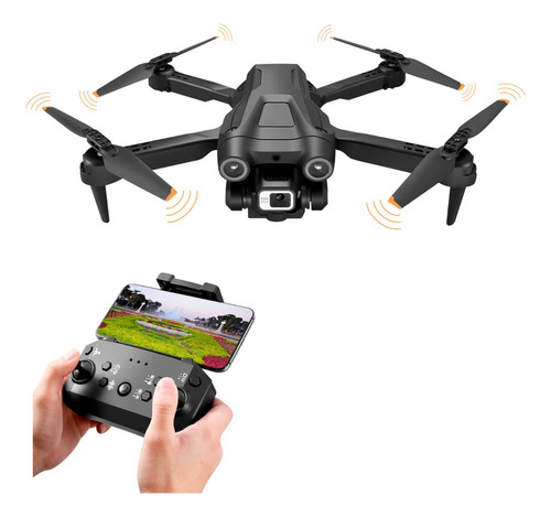 Dron I3 Pro Full Hd Doble Camara Optica Esquiva Obstaculos Color Negro