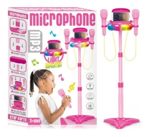 Karaoke Musical Juguete Microfono Mp3 Doble