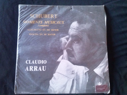 Lp Claudio Arrau Schubert Moments Musicaux 